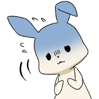 Sticker Милый кролик @nyasticks - 4