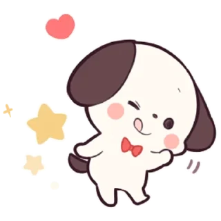 Sticker Милый щенок  - @tg_sticks - 4