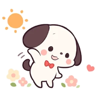 Sticker Милый щенок  - @tg_sticks - 8