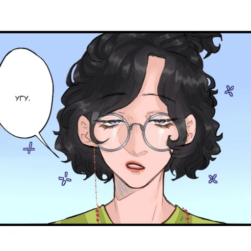 human face illustration anime