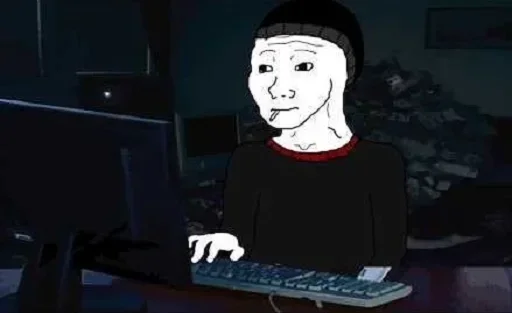 text cartoon computer