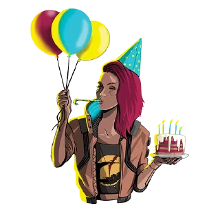 Стикер Cyberpunk 2077 by @cdpr_official - 6