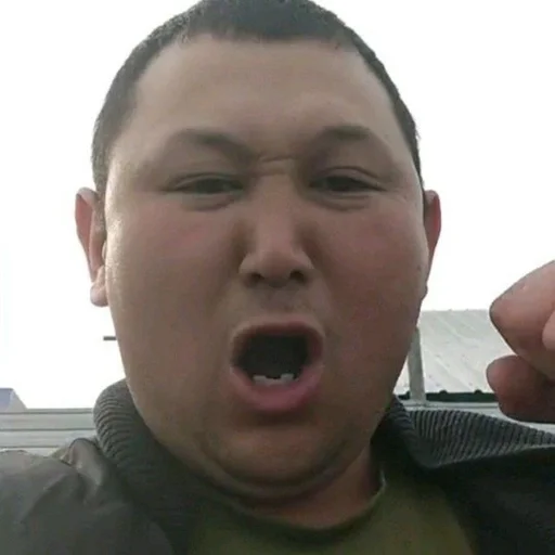 person human face tongue