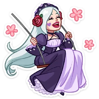 Sticker Тёмная Леди • @TgSticker - 8