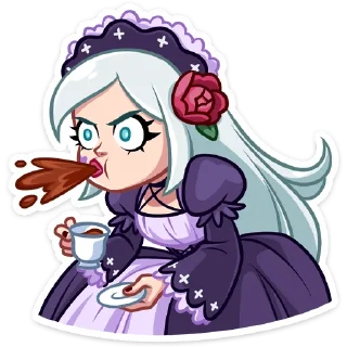 Sticker Тёмная Леди • @TgSticker - 3