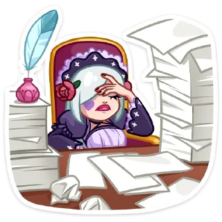 Sticker Тёмная Леди :: @stickroom - 0