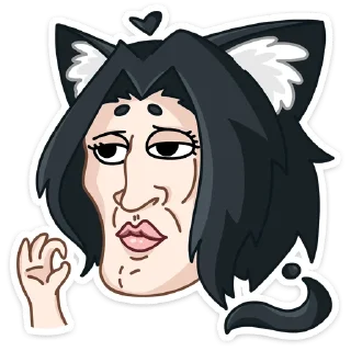 Sticker Тёмная Милшу @TgSticker - 1