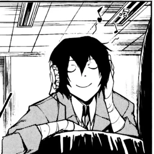 Стикер дазай и аку. ♡ by @fyodorluvin - 7