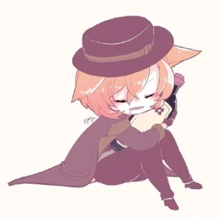 Стикер чиби соукокушки - 2