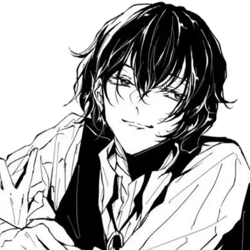 Sticker dazai osamu. @dazosamu :: @fStikBot - 3