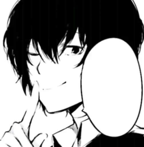 Sticker dazai osamu. @dazosamu :: @fStikBot - 2