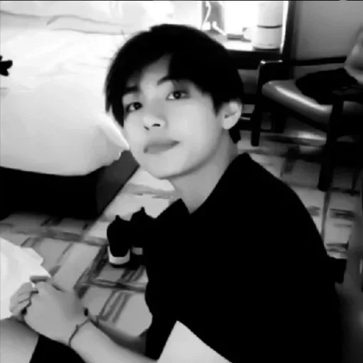 person black and white human face