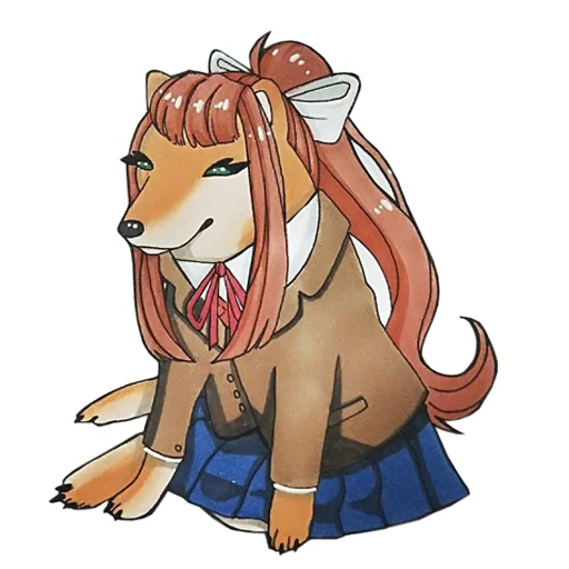 Стикер CustomPack @ddlcmeme - 7