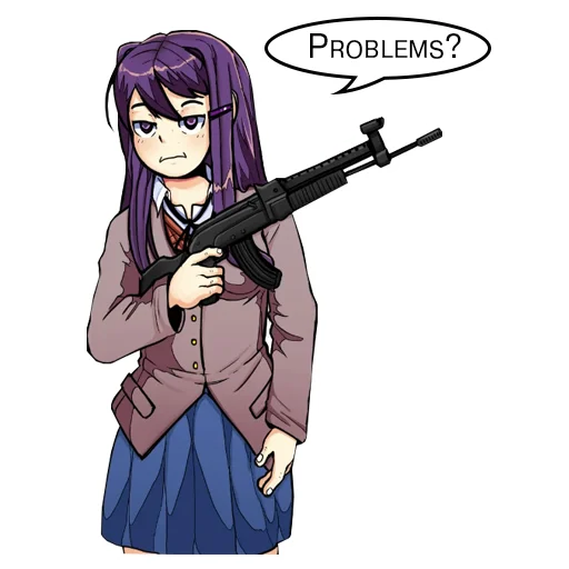 Стикер CustomPack @ddlcmeme - 6