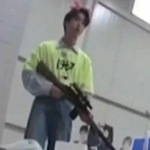 person clothing rifle