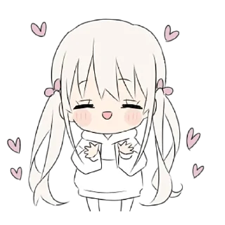 Стикер Милая тян - 8