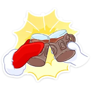 Стикер Поезд Деда Мороза 2024 @TgSticker - 0