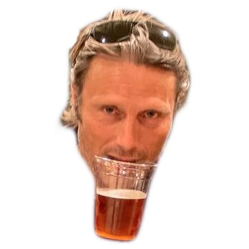 human face drink soft drink