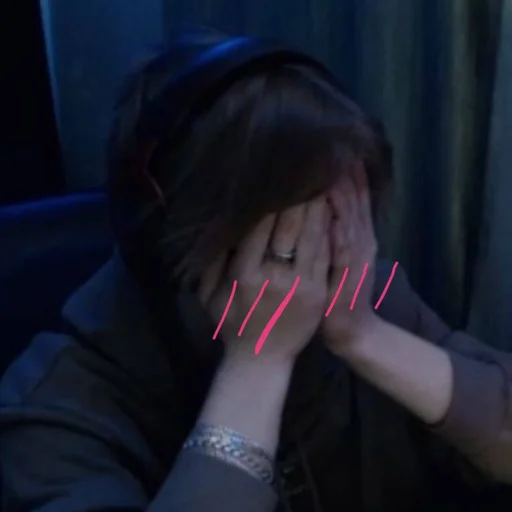 person human face finger