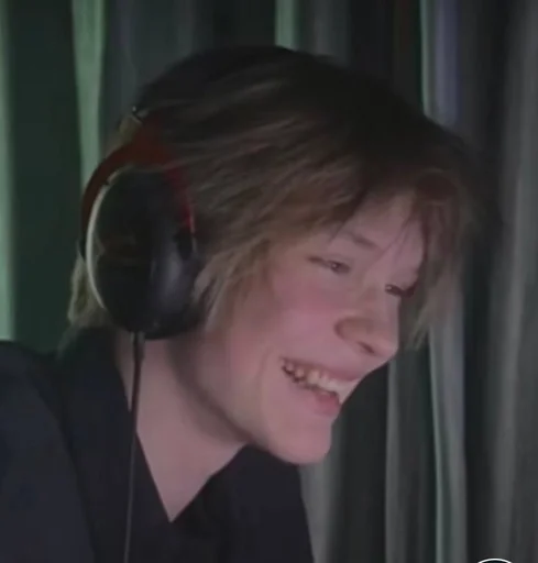 headphones human face person