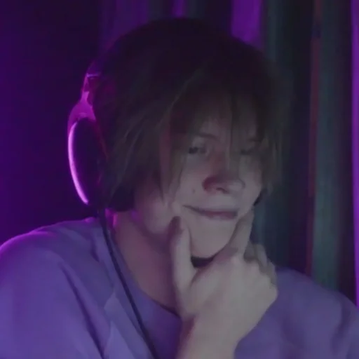 person human face purple