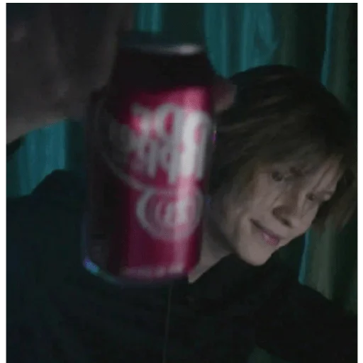 person soft drink human face