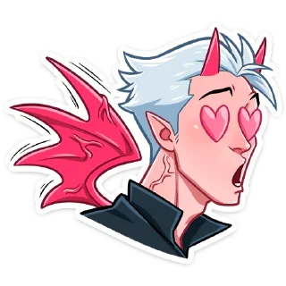 Стикер Демон и Ангелица от @stickers_vk - 5