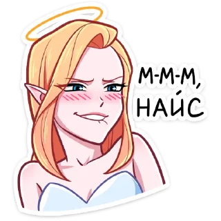 Стикер Демон и Ангелица от @stickers_vk - 3