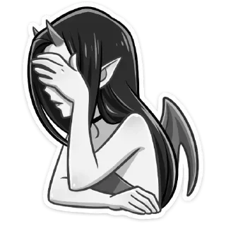 Sticker Дьяволица @kungrl @stickers_vk - 1
