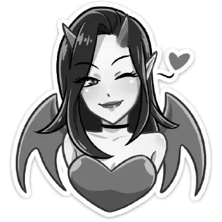 Sticker Дьяволица @kungrl @stickers_vk - 9