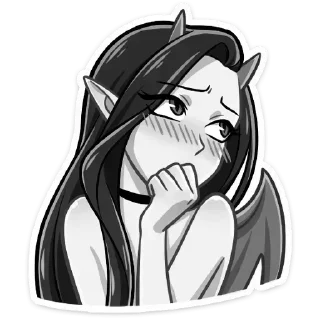 Sticker Дьяволица @kungrl @stickers_vk - 11