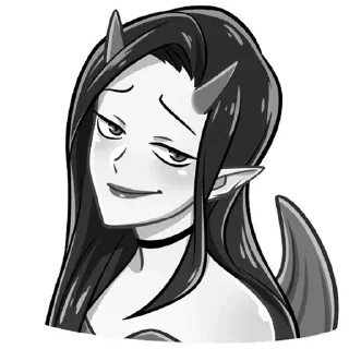 Sticker Дьяволица @kungrl @stickers_vk - 8