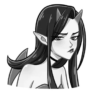 Sticker Дьяволица @kungrl @stickers_vk - 4