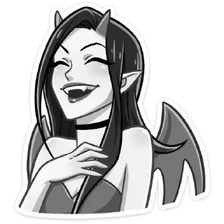 Sticker Дьяволица @kungrl @stickers_vk - 2