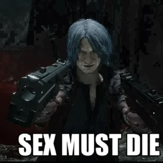 Стикер demon mojet рыгать - 2