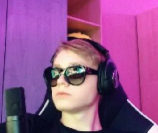 headphones person human face