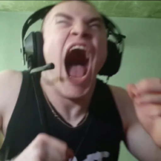 Человек человеческое лицо кричать