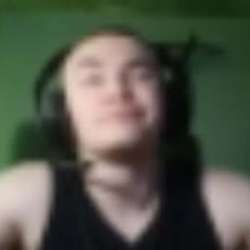 person human face blurry