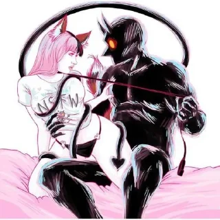 Стикер Адский 👉 @pornostikerys 🔞 - 9