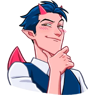 Sticker Дьявол без надписей @TgSticker - 1