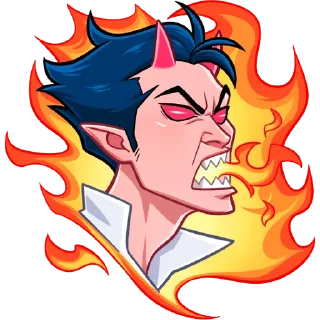 Sticker Дьявол без надписей @TgSticker - 9