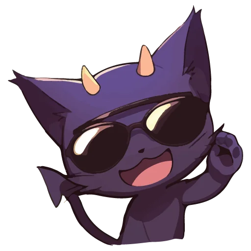 кот дьявола @cute_enot_art - 