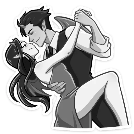 Sticker devildemonessbw - 1