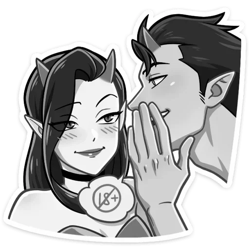 Sticker devildemonessbw - 1