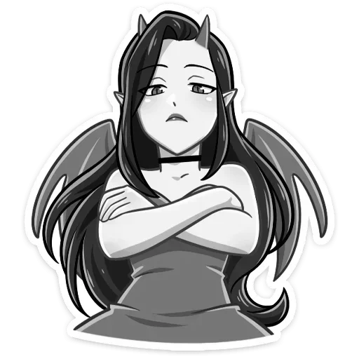 Sticker devildemonessbw - 1