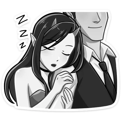 Sticker devildemonessbw - 1