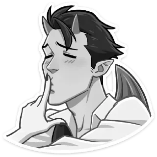 Sticker дьявол дьяволица @kungrl @stickers_vk - 5