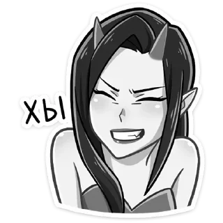 Sticker дьявол дьяволица @kungrl @stickers_vk - 8