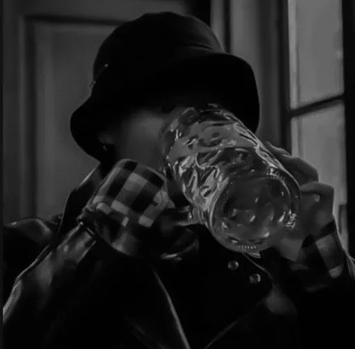 black and white person clothing