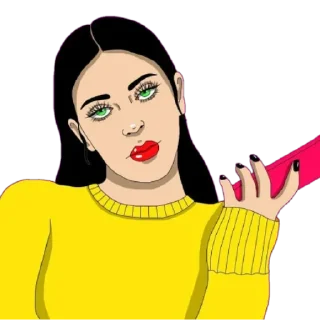 Sticker Girls in drawings @stickersb2b - 2